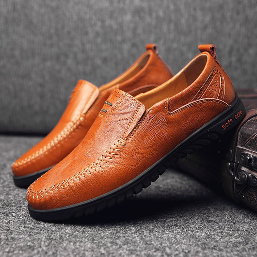 Zapatos de Cuero Casual Estilo Coreano para Hombre - Image 17