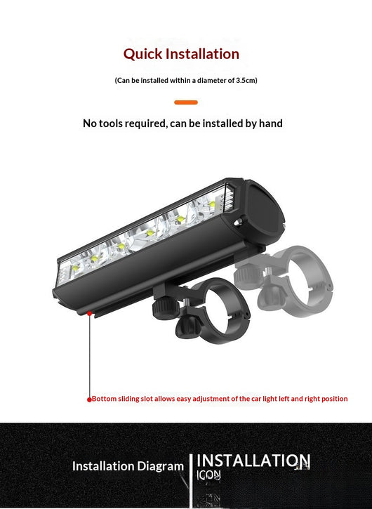 Luz Delantera LED de Aleación de Aluminio para Bicicleta - Image 18