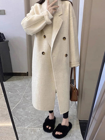 Abrigo de Lana Premium Talla Pequeña para Mujer - Image 13