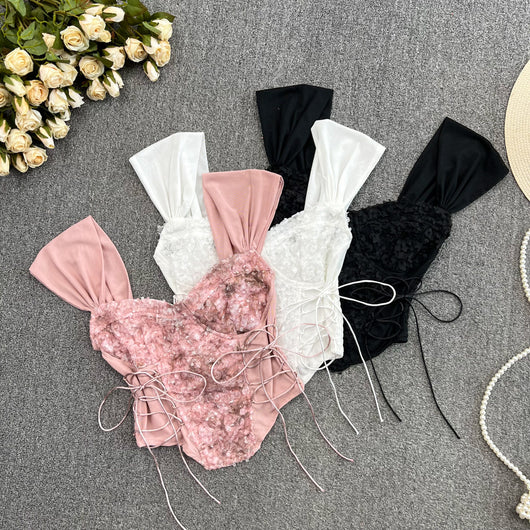 Top Encaje con Tirantes Finos - Slip Elegante para Usar Visible