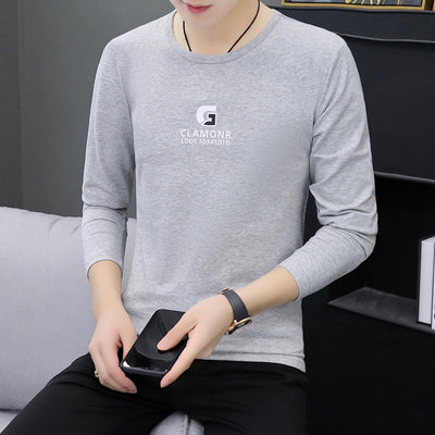 Camiseta Oversized de Algodón para Hombre - Manga Larga Suelta - Image 9