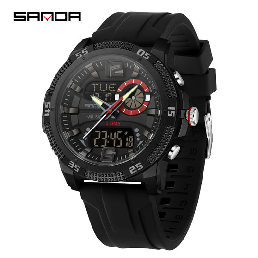 Reloj Deportivo Electrónico SANDA con Alarma y Luz Nocturna para Hombre - Image 5