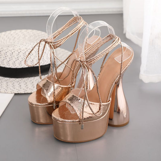 Sandalias de Tacón Alto Elegantes para Mujer