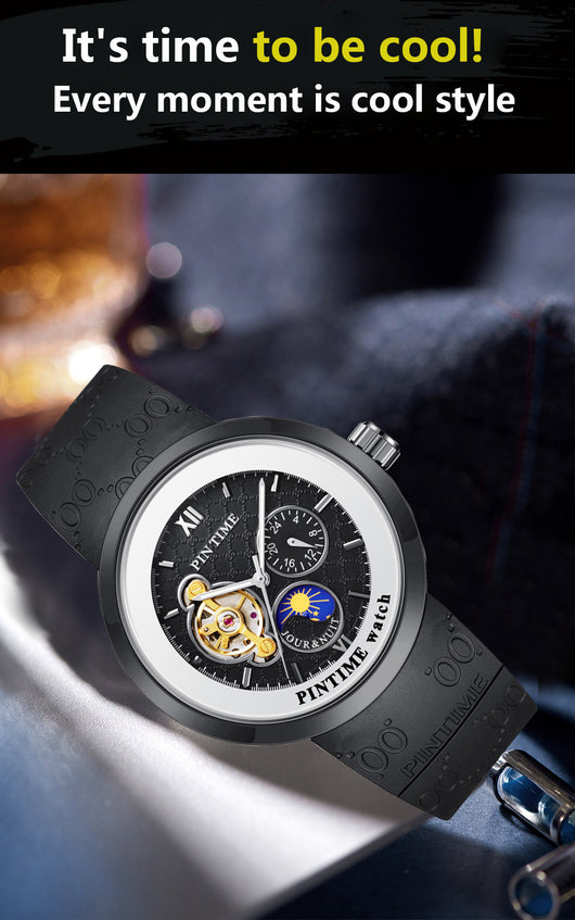 Reloj Automático Mecánico de Tres Contadores - Image 11