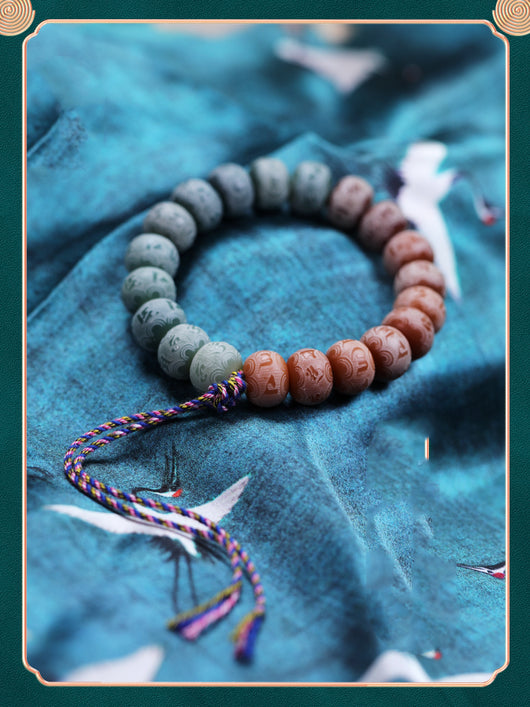 Pulsera de Semilla de Bodhi Natural con Raíz Envejecida - Image 6