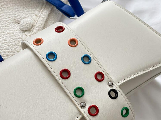 Bolso Bandolera Cuadrado con Contraste de Colores - Image 14