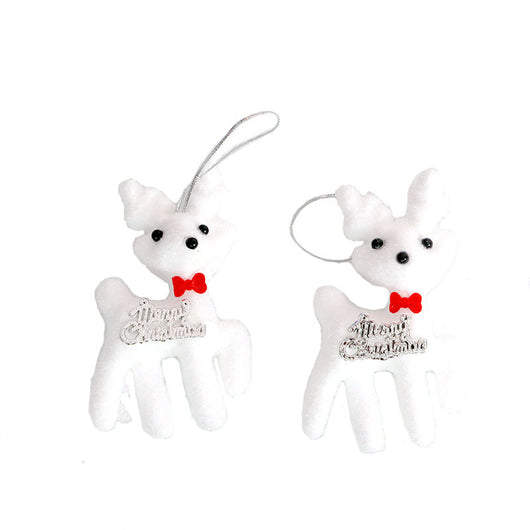 Adorno Navideño de Plástico Venado Flanela - Colgante Decorativo - Image 12