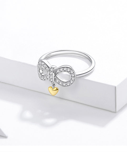 Anillo de Plata Esterlina con Símbolo del Infinito para Hombre y Mujer - Image 2