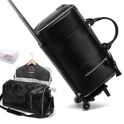 Bolsa de Viaje Plegable Grande con Compartimento para Trajes - Negro - Image 4