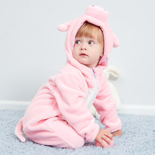 Mameluco Franela Estampado Animales para Bebé 3 Años - Ropa Otoño Europea - Image 3