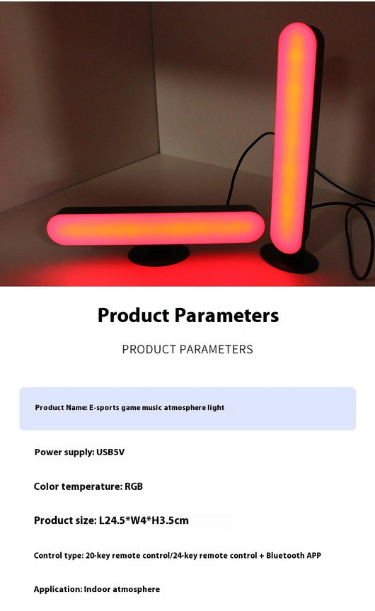 Lámpara LED Ambiental RGB para Escritorio - Luz Gaming Profesional - Image 11