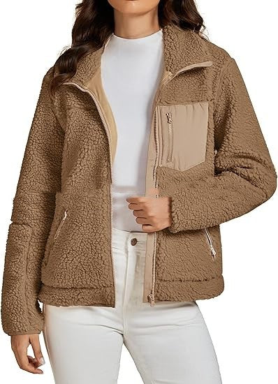 Camisa Polar Suelta con Solapa y Botones para Otoño e Invierno - Image 9