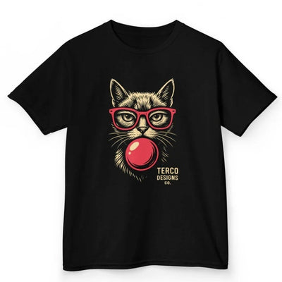 Playera Gráfica 3D para Hombre con Estampado de Gato