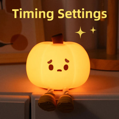 Lámpara Nocturna Infantil Calabaza - Luz Suave para Dormir - Image 3