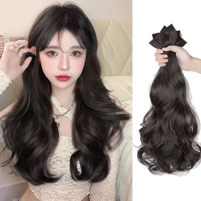 Extensiones de Cabello Ondulado Invisible - Peluca Postiza de Largo Volumen para Verano - Image 9