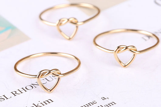 Anillo de Corazón Entrelazado en Oro 14K - Símbolo de Amor Eterno - Image 3