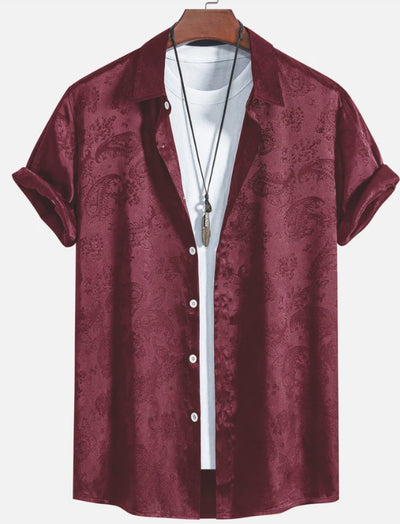 Camisa Suelta Estampada Moderna para Hombre - Image 8