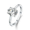 Simple And Fashionable S925 Sterling Plateado Inlaid Natural Colorful Gem Crystal Ring Zircon 5
