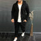 Cardigan con Capucha Casual de Color Sólido para Hombre
