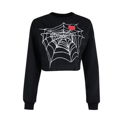 Blusa Mujer Corazón Telaraña Diseño Gótico - Image 11