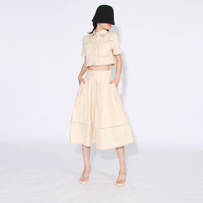 Conjunto Retro Dos Piezas Blusa Corta para Mujer - Image 7