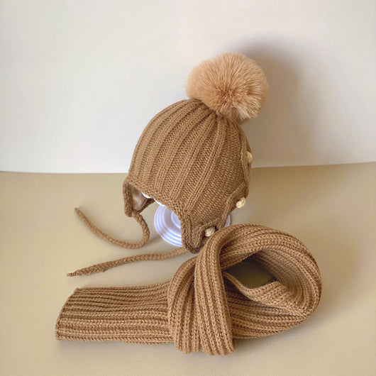 Conjunto Gorro y Bufanda para Bebé Estilo Coreano - Image 10