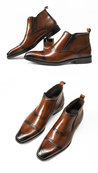Botas Martin de Cuero para Hombre - Calzado Alto Otoño Invierno - Image 5