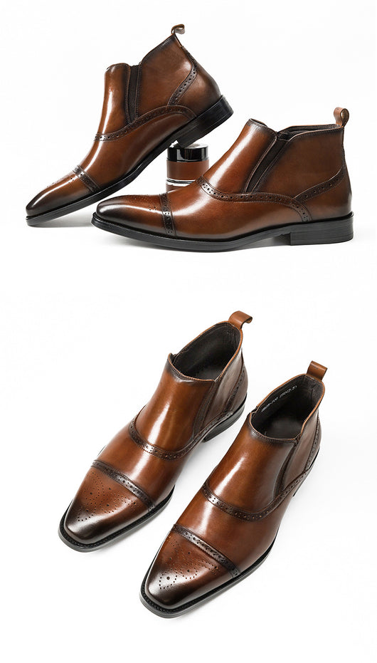 Botas Martin de Cuero para Hombre - Calzado Alto Otoño Invierno - Image 5