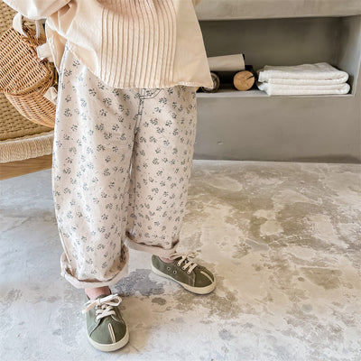 Pantalones Harem de Algodón Lavado Otoñal para Niñas - Image 9