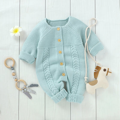 Enterizo Tejido de Punto para Niños - Diseño Clásico de Botón Único - Image 6