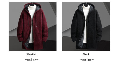 Cardigan Sudadera con Capucha y Forro Polar para Hombre - Abrigo Medio - Image 15