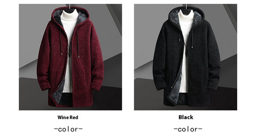 Cardigan Sudadera con Capucha y Forro Polar para Hombre - Abrigo Medio - Image 15