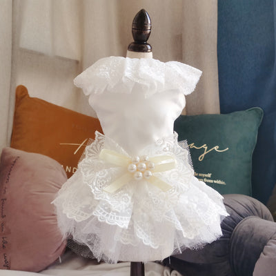 Vestido de Novia Elegante para Perros - Falda Blanca Especial - Image 11