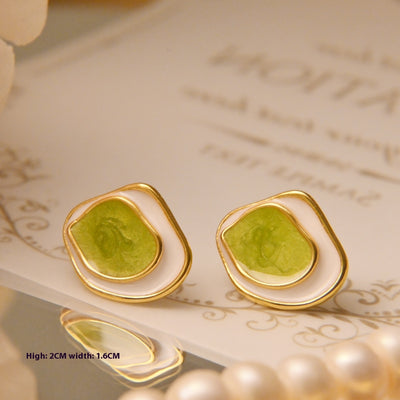 Aretes Colgantes de Contraste Aceite Francés Alta Sensibilidad - Image 6