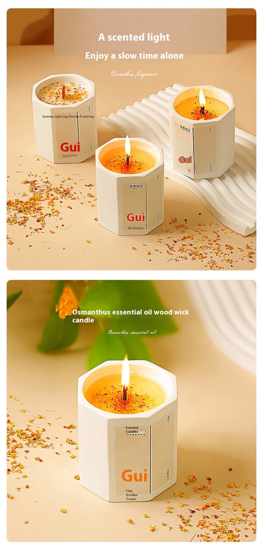 Vela Aromaterápica Octágono Tinta - Caja Regalo Elegante - Image 32