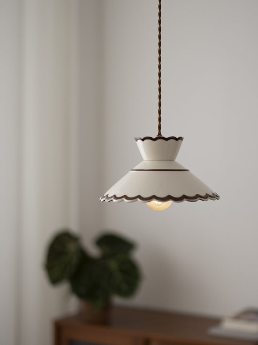 Lámpara Colgante Vintage de Cerámica y Latón para Bar y Dormitorio - Image 8