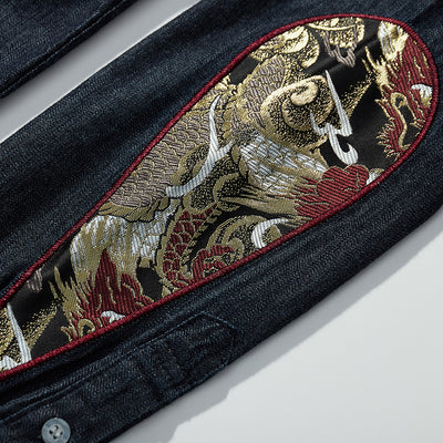 Camisa de Mezclilla con Mangas Caídas - Image 8