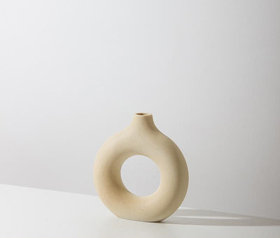 Jarrón Redondo de Cerámica Artesanal Decorativo - Image 7