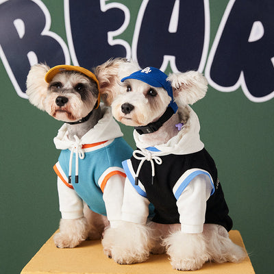 Suéter para Mascotas con Contraste de Colores y Efecto Dos Piezas
