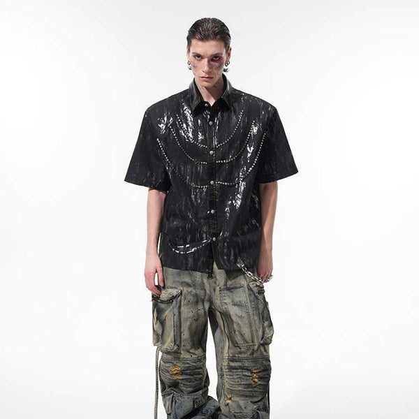 Camisa Deportiva Acolchada con Hombros Reforzados para Hombre