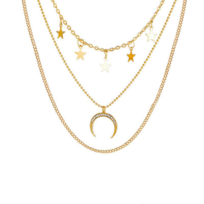 Collar Colgante de Estrella de Cinco Puntas Multicapa - Image 5