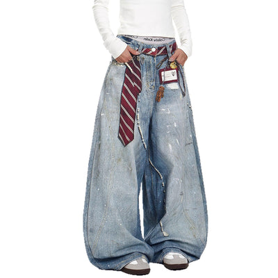Jeans Bootcut Retro Tie-Dye Holgados para Hombre - Image 5