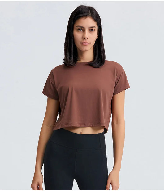 Top Deportivo Mujer Primavera Cuello Redondo Manga Corta Transpirable - Image 53
