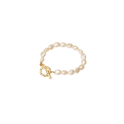 Pulsera de Perlas Barrocas Vintage con Diseño Natural - Image 6