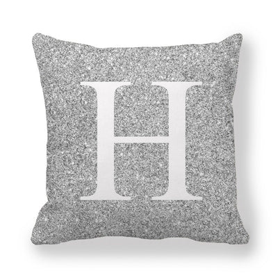 Funda de Almohada Gris con Letras Encriptadas - Tela Melocotón Premium - Image 31