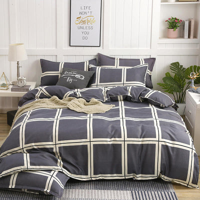 Juego de Cama Algodón Satinado de Cuatro Piezas con Funda Acolchada Reforzada - Image 13