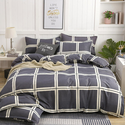 Juego de Cama Algodón Satinado de Cuatro Piezas con Funda Acolchada Reforzada - Image 13