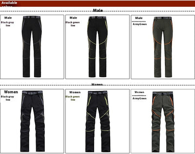 Pantalones de Escalada Transpirables Impermeables Slim Fit - Image 30