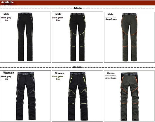 Pantalones de Escalada Transpirables Impermeables Slim Fit - Image 30