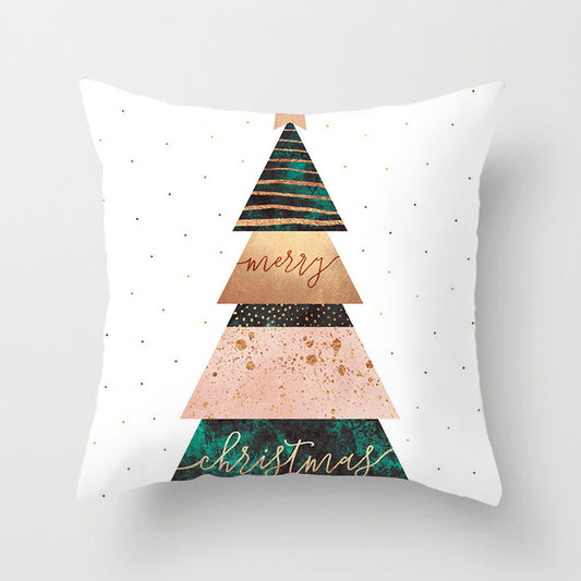 Funda de Almohada de Piel de Durazno Navideña